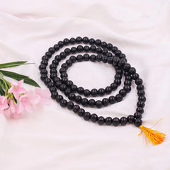 Original Karungali Malai 108-Beads Ebony Wood with Govt. Certified 🏷️