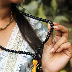 Original Karungali Malai 108-Beads Ebony Wood with Govt. Certified 🏷️