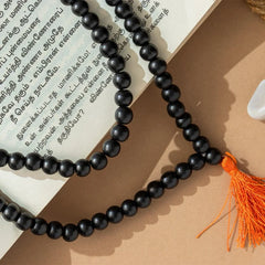 Original Karungali Malai 108-Beads Ebony Wood with Govt. Certified 🏷️